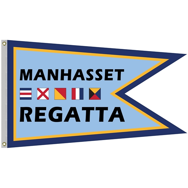 36" x 60" Double Sided Knitted Polyester Swallowtail Boat Flag... from ASI 80228 Quinn