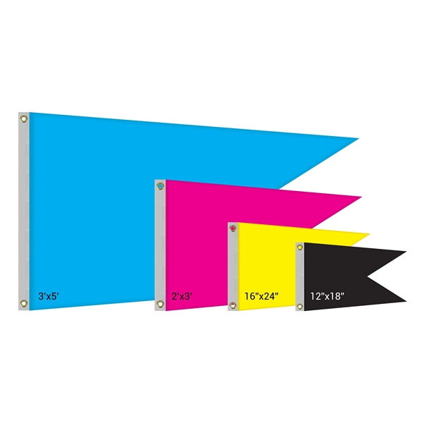 24" x 36" Double Sided Knitted Polyester Swallowtail Boat Flag... from ASI 80228 Quinn