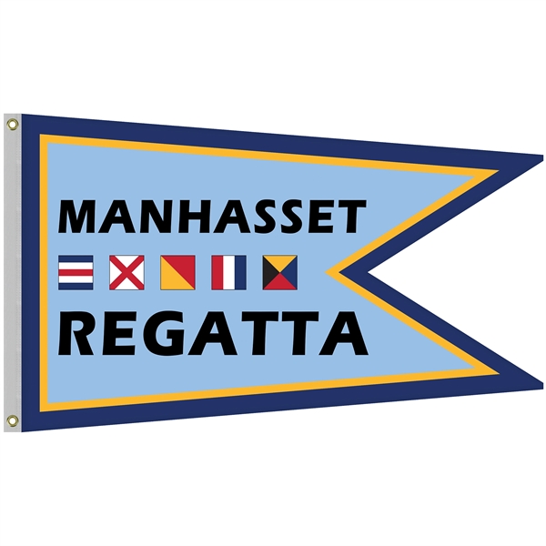 36" x 60" Single Reverse Knitted Polyester Swallowtail Boat Flag... from ASI 80228 Quinn