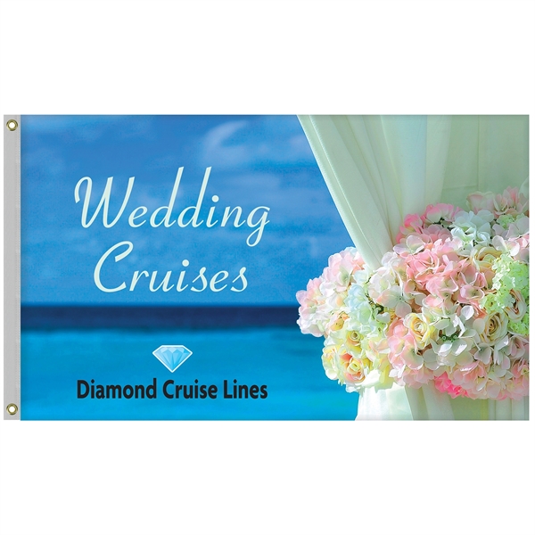 36" X 60" Single Reverse Knitted Polyester Rectangle Boat Flag... from ASI 80228 Quinn