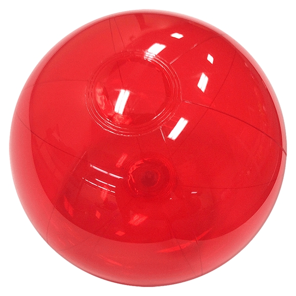 Inflatable translucent Red beach ball.... from ASI 31977 Adline Industries Inc