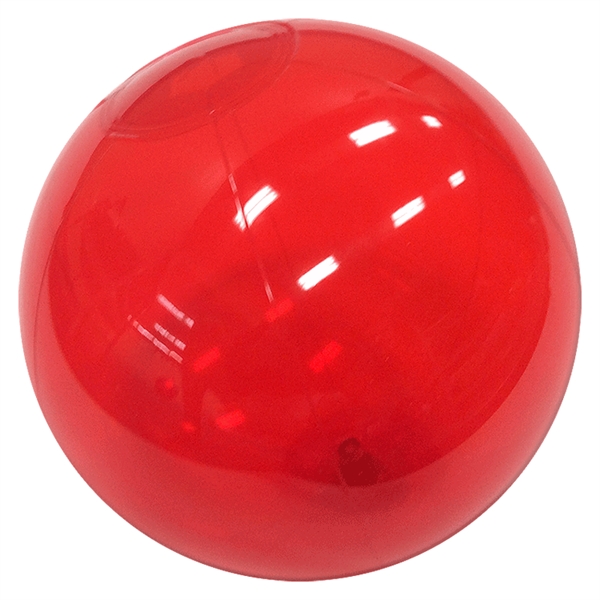 Inflatable translucent Red beach ball.... from ASI 31977 Adline Industries Inc