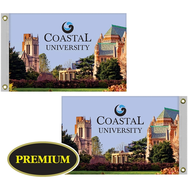 24" x 36" Double Sided Knitted Polyester Rectangle Boat Flag... from ASI 80228 Quinn