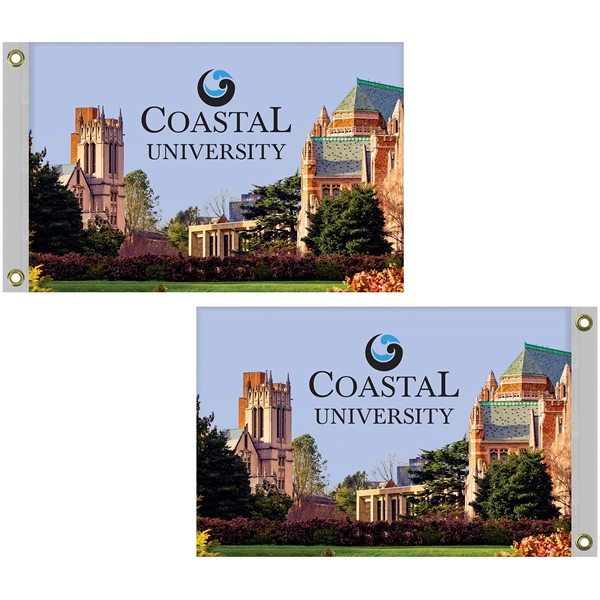 24" x 36" Double Sided Knitted Polyester Rectangle Boat Flag... from ASI 80228 Quinn