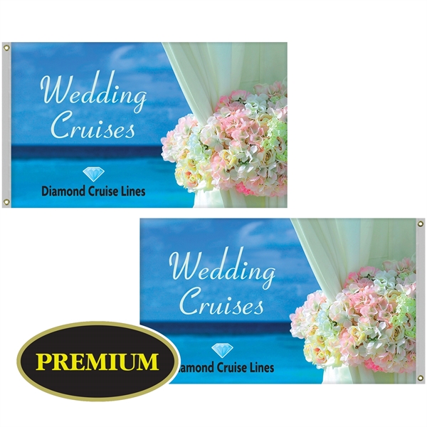 36" x 60" Double Sided Knitted Polyester Rectangle Boat Flag... from ASI 80228 Quinn