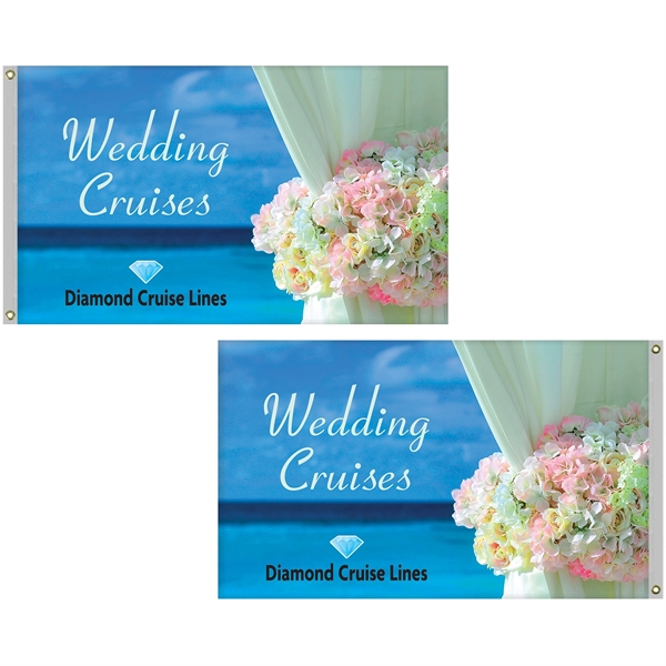 36" x 60" Double Sided Knitted Polyester Rectangle Boat Flag... from ASI 80228 Quinn