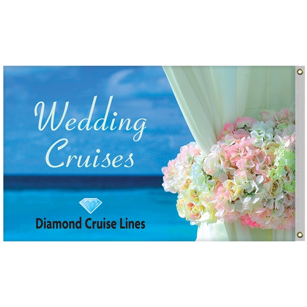 36" x 60" Double Sided Knitted Polyester Rectangle Boat Flag... from ASI 80228 Quinn