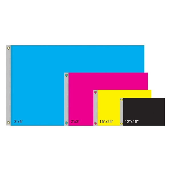 36" x 60" Double Sided Knitted Polyester Rectangle Boat Flag... from ASI 80228 Quinn