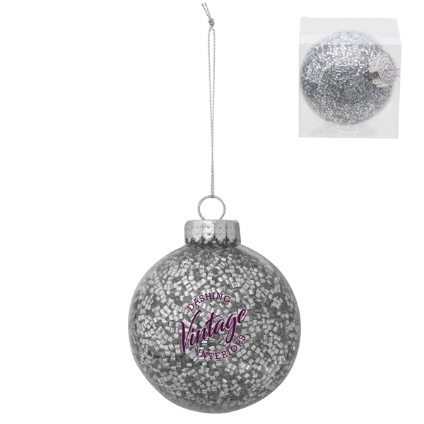 3 1/8" shatter-resistant glittery ornament.... from ASI 62190 Illini