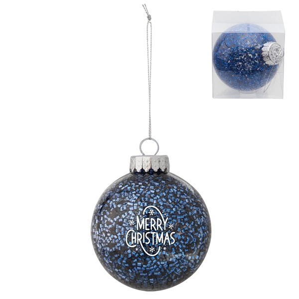 3 1/8" shatter-resistant glittery ornament.... from ASI 62190 Illini
