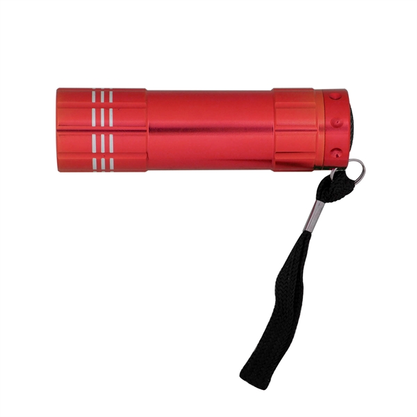 Aluminum flashlight comes with nine bright white LED light bulbs. Three... from ASI 41511 Brainchild USA Inc / BrainChild Gift Club