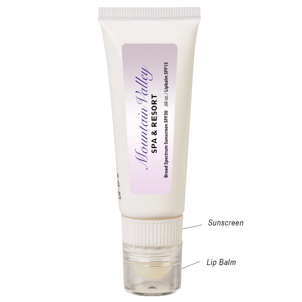 Lip Balm and Sunscreen Tube. Broad Spectrum Formula Protects Against Both... from ASI 61125 Hit Promotional Products / Hit®