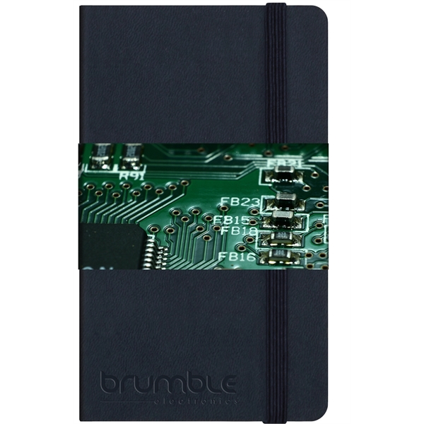 Mini journal with deboss & graphic wrap w/ flexible, fabric-like covers.... from ASI 91340 Journalbooks/Timeplanner Calendars