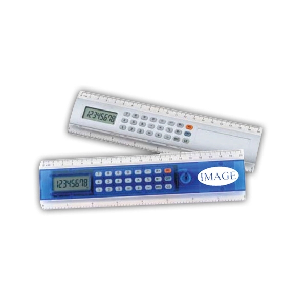 Calculator with ruler, battery operated.... from ASI 64845 Kin Image Inc / Himmers International Inc. DBA Kin Image Inc