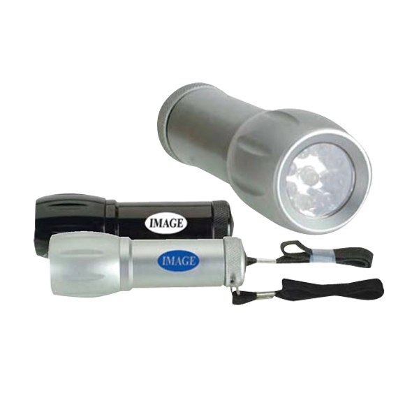 Aluminum LED handy torch with 9 piece super bright LED light.... from ASI 64845 Kin Image Inc