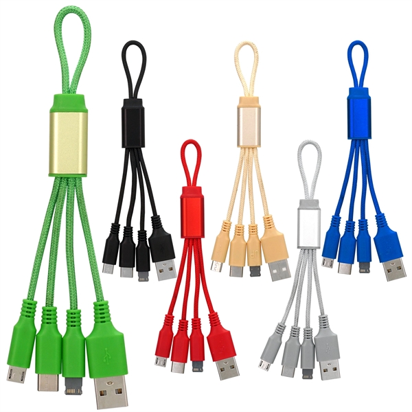 Metallic Loop 3-in-1 Cable with Type C USB... from ASI 30208 A P Specialties / AP Specialties