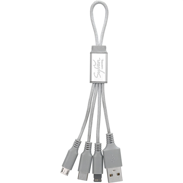 Metallic Loop 3-in-1 Cable with Type C USB... from ASI 30208 A P Specialties / AP Specialties