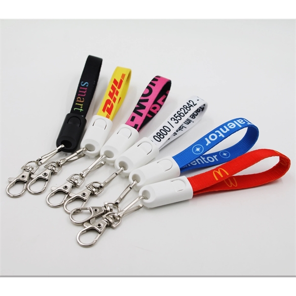 8.66" x .47" ABS and nylon 2-in-1 charging cable with MicroUSB... from ASI 37218 Athena Promo (tm)