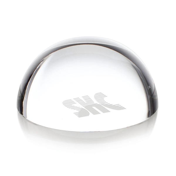 Optical dome paperweight, 3 1/2" in diameter.... from ASI 84592 St Regis Group