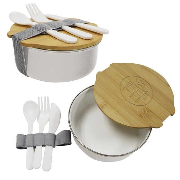 Campfire circle bento box for storing food for later consumption.... from ASI 61125 Hit Promotional Products / Hit®
