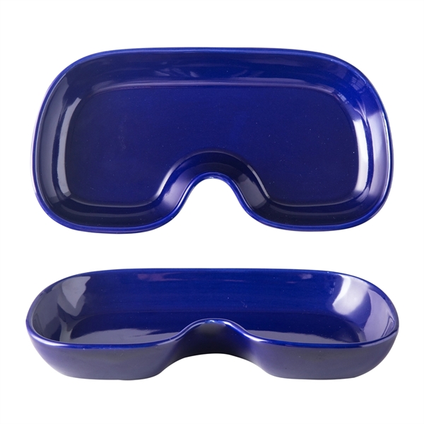 Catchall ceramic eyewear tray made of stoneware for presenting glasses to... from ASI 61125 Hit Promotional Products / Hit®