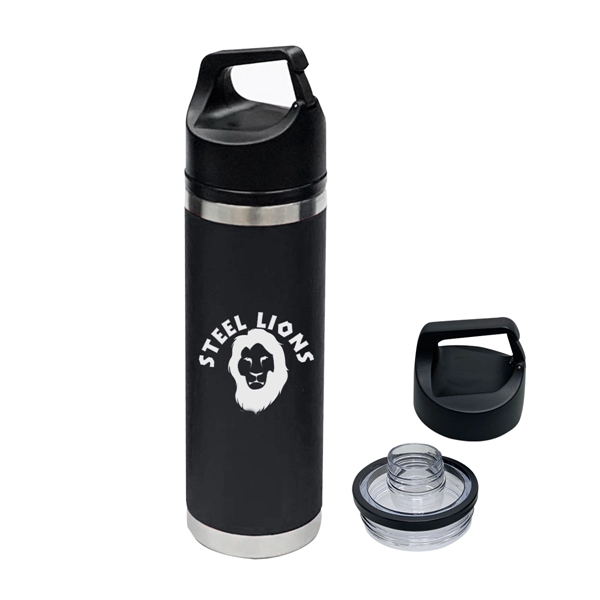 18 oz. stainless steel Davenport bottle with insulation to keep drinks... from ASI 61125 Hit Promotional Products / Hit®