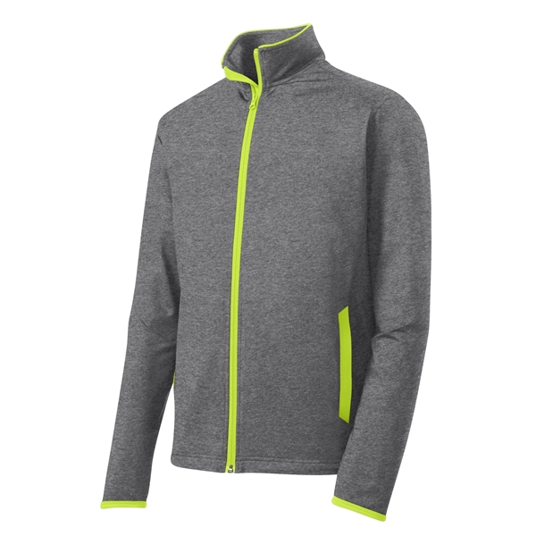 Sport-Tek Sport-Wick Stretch Contrast Full-Zip Jacket.... from ASI 84863 SanMar