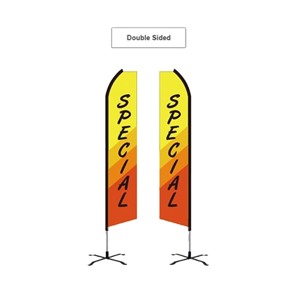 This 15' Double-Sided Swooper Flag comes in Full Color.... from ASI 66230 Landes Inc