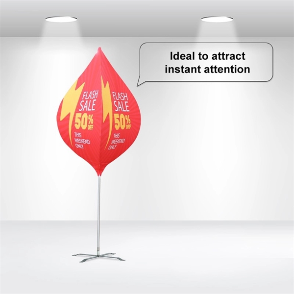 Eye catching spinning dart banner with a unique shape.... from ASI 66230 Landes Inc