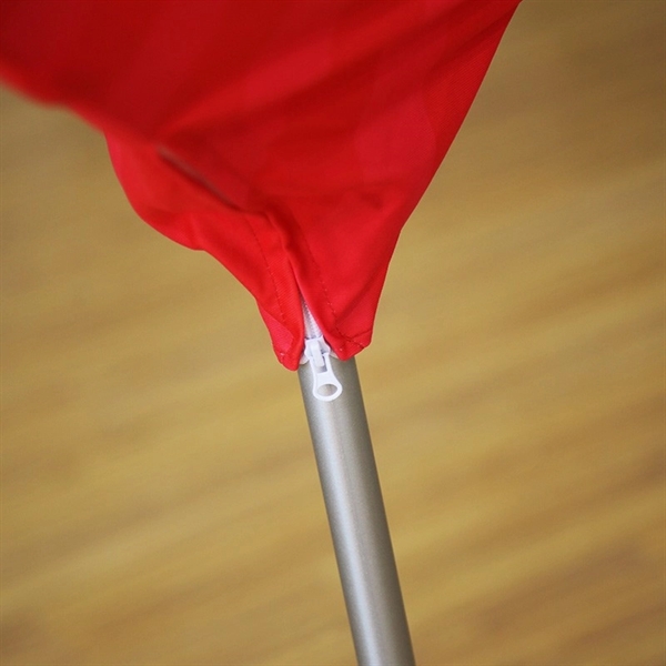 Eye catching spinning dart banner with a unique shape.... from ASI 66230 Landes Inc
