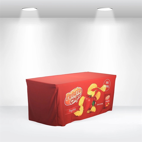 Zip back, washable and wrinkle resistant standard fitted table cover, allover... from ASI 66230 Landes Inc