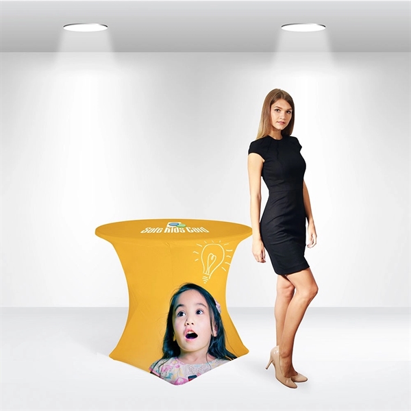 Standard stretch round table cover.... from ASI 66230 Landes Inc