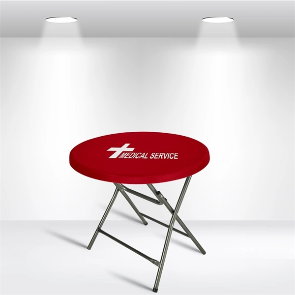 Standard stretch topper round table cover.... from ASI 66230 Landes Inc