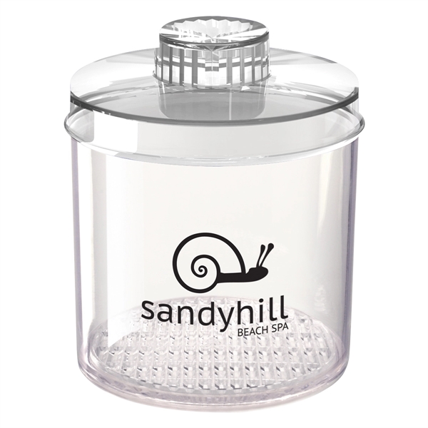 BPA free, break-resistant apothecary jar with a lid featuring a beveled... from ASI 61125 Hit Promotional Products / Hit®