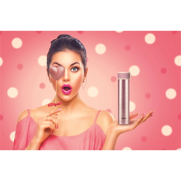 Skinny glitter water bottle, 7.8oz/230ml..... from ASI 31518 ADNART