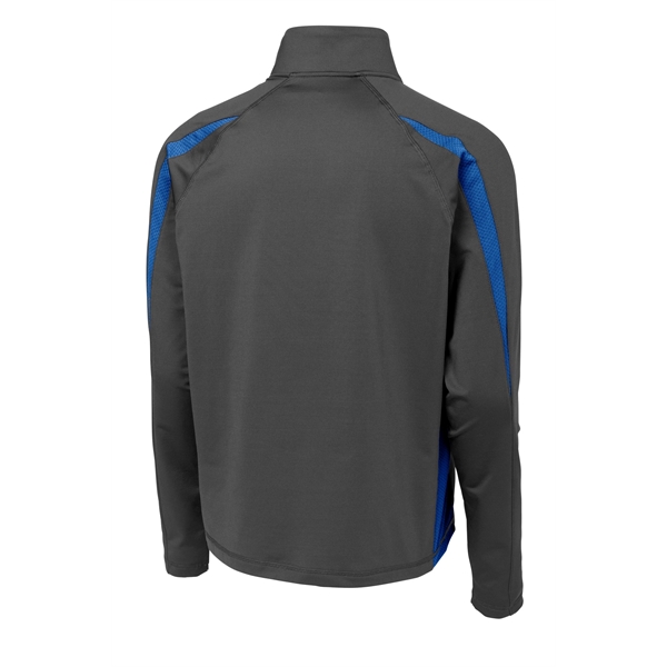 Sport-Tek Sport-Wick Stretch 1/2-Zip Colorblock Pullover.... from ASI 84863 SanMar