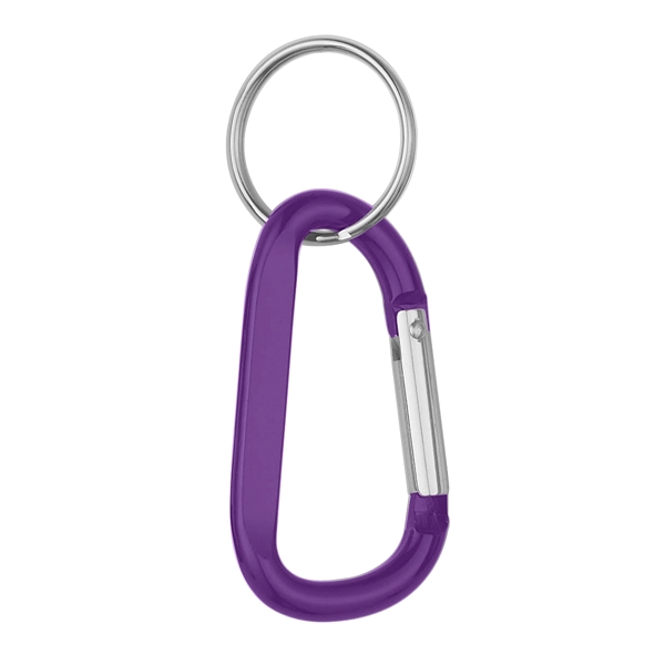 8MM Carabiner with Split Ring.  Approx. Size:  3" H.... from ASI 61125 Hit Promotional Products / Hit®