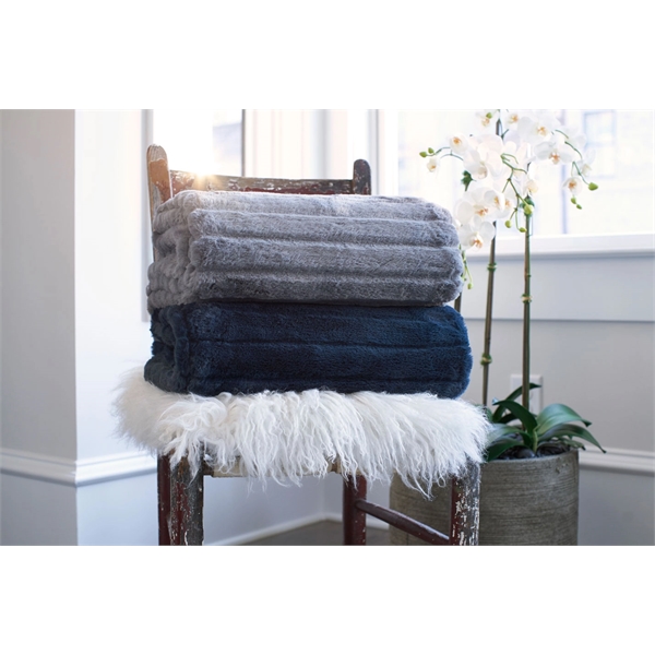 Plush, polyester throw blanket measuring 50" x 60"... from ASI 73520 Neet Feet / Kanata Blanket