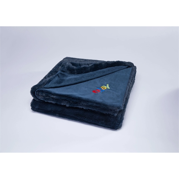 Plush, polyester throw blanket measuring 50" x 60"... from ASI 73520 Neet Feet / Kanata Blanket