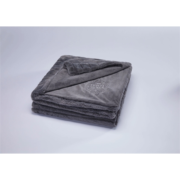Plush, polyester throw blanket measuring 50" x 60"... from ASI 73520 Neet Feet / Kanata Blanket