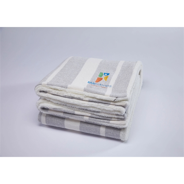 Plush, Chenille throw throw blanket reversed with sherpa measuring 50" x... from ASI 73520 Neet Feet / Kanata Blanket