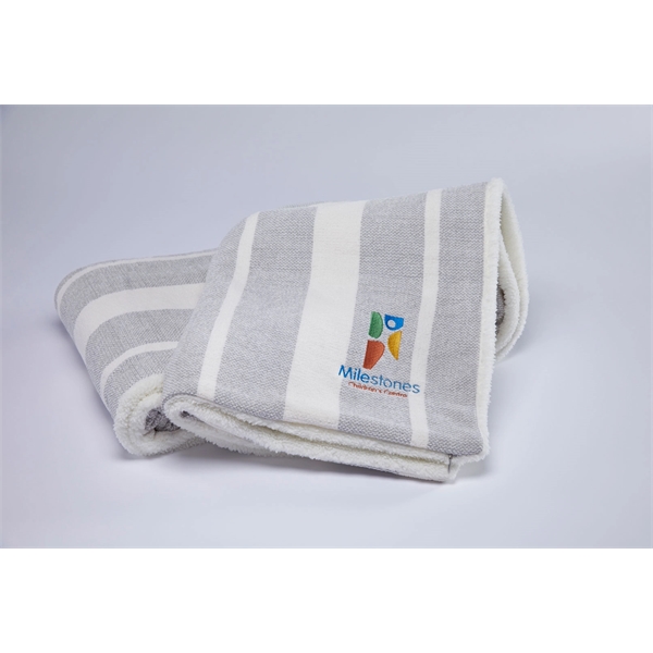 Plush, Chenille throw throw blanket reversed with sherpa measuring 50" x... from ASI 73520 Neet Feet / Kanata Blanket