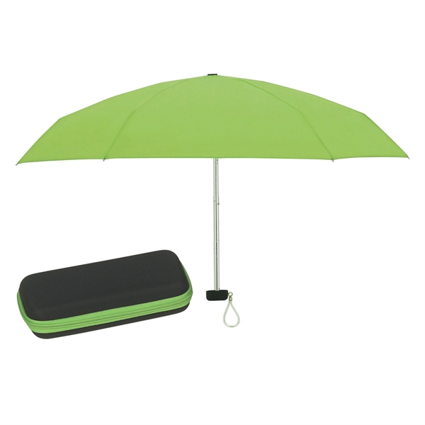 Folding travel umbrella with EVA case and metal shaft, 37" arc.... from ASI 61125 Hit Promotional Products / Hit®