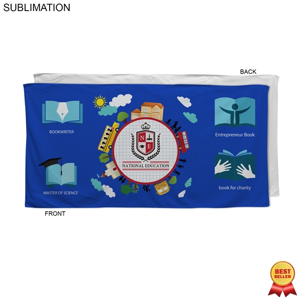 Colored Microfiber Dri-Lite Terry Beach Towel, 30x60, Sublimated Any PMS color... from ASI 53509 FIEL-Fairdeal Import & Export / FIEL