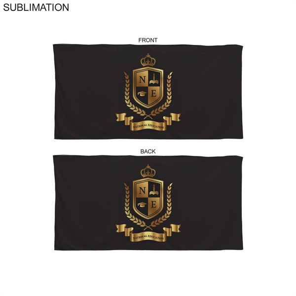 Sublimated Solid Colored Microfiber Beach Towel, 30x60, Sublimated Edge to Edge... from ASI 53509 FIEL-Fairdeal Import & Export / FIEL