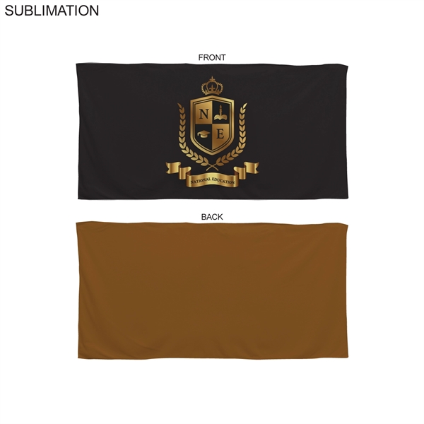 Sublimated Solid Colored Microfiber Beach Towel, 30x60, Sublimated Edge to Edge... from ASI 53509 FIEL-Fairdeal Import & Export / FIEL