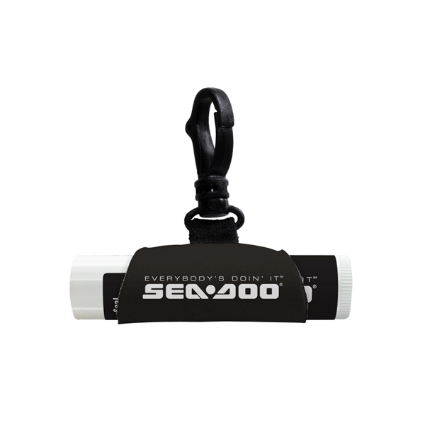Neoprene lip balm sleeve with SPF 15 lip balm.... from ASI 88060 Snugz/USA Inc / SnugZ USA®