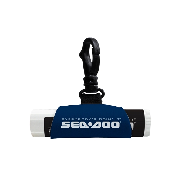 Neoprene lip balm sleeve with SPF 15 lip balm.... from ASI 88060 Snugz/USA Inc / SnugZ USA®
