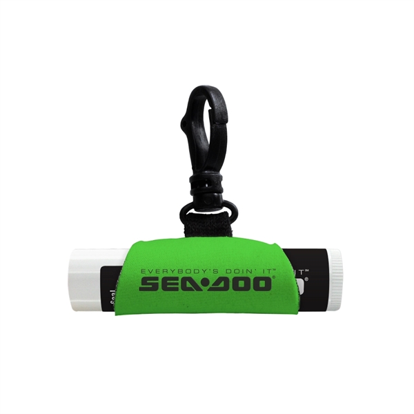 Neoprene lip balm sleeve with SPF 15 lip balm.... from ASI 88060 Snugz/USA Inc / SnugZ USA®