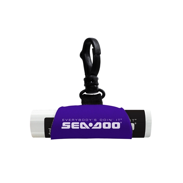 Neoprene lip balm sleeve with SPF 15 lip balm.... from ASI 88060 Snugz/USA Inc / SnugZ USA®